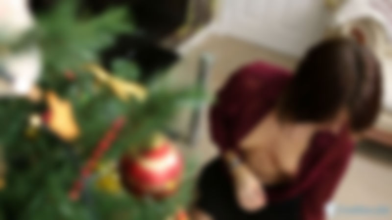 Antonia "Christmas Downblouse"