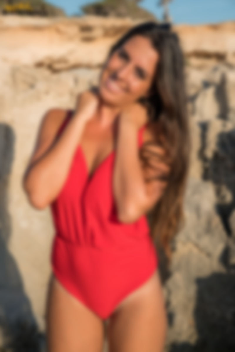 Faye T – 23yo – Red Onepiece