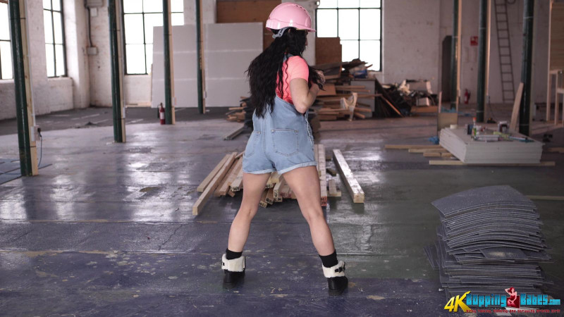 Chloe Lovette "Building Site Striptease"