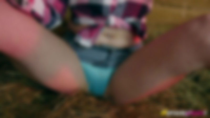Brook Logan "Upskirt Wank In The Barn"