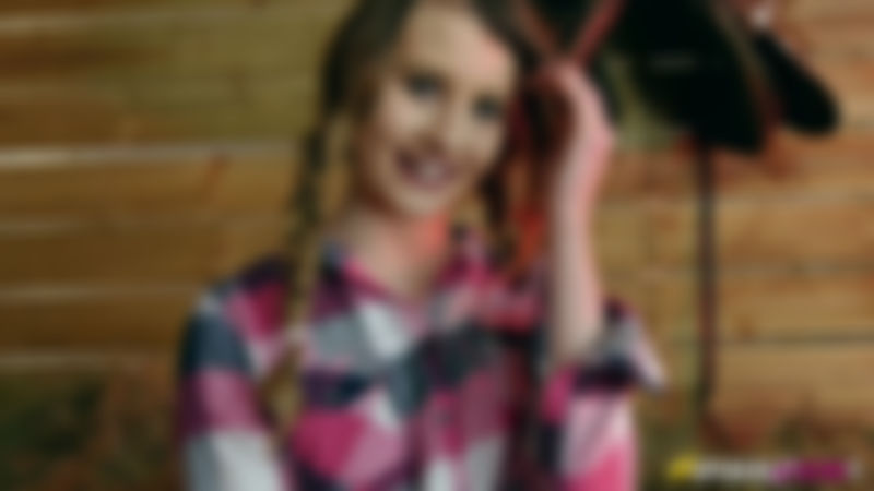 Brook Logan "Upskirt Wank In The Barn"