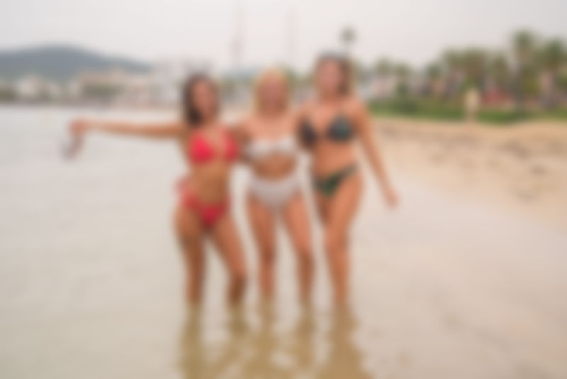 Girly Trio On The Beach
