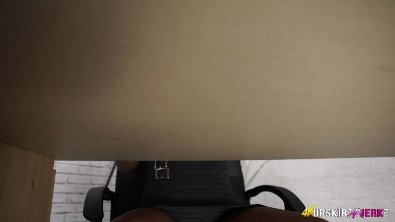 Kiki Minaj "Peeping Under The Desk"