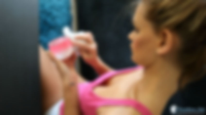 Hailey "Pinky Perky Downblouse"