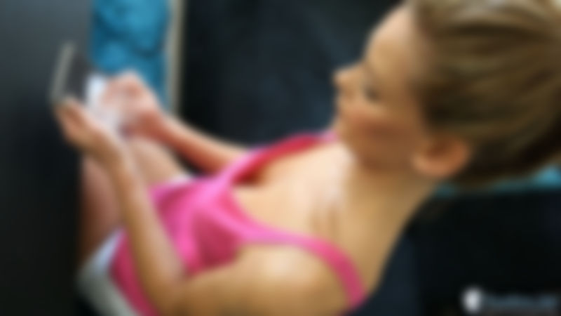 Hailey "Pinky Perky Downblouse"