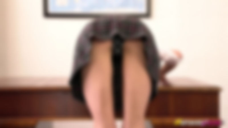 Leah "Upskirt Punishment"