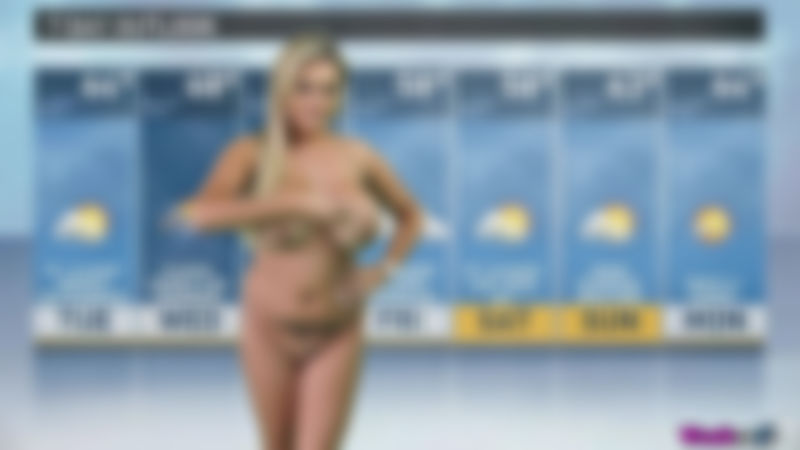 Katie T "Naughty Weather Girl"