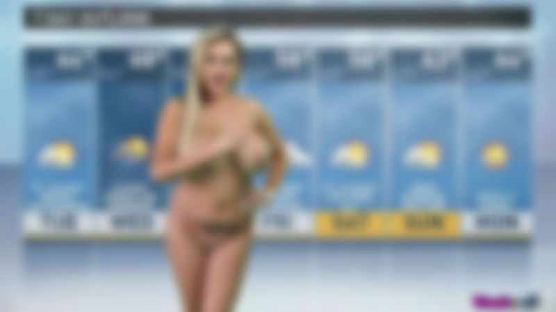 Katie T "Naughty Weather Girl"