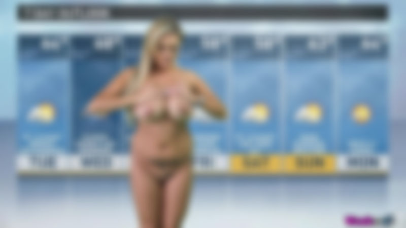 Katie T "Naughty Weather Girl"