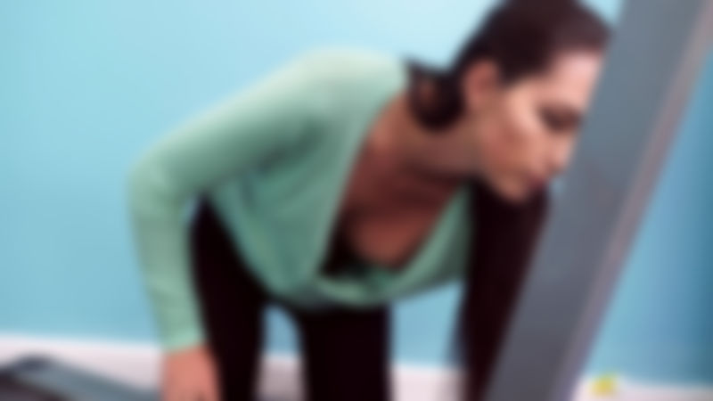 Rebecca G "Treadmill Tease"