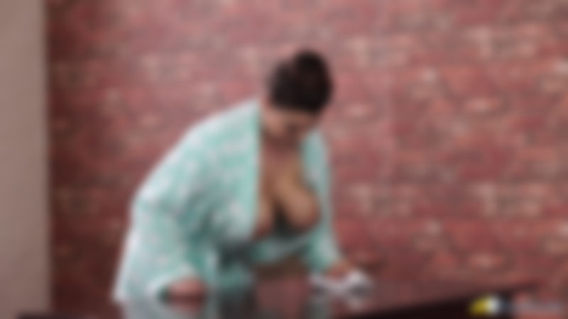 Cherry Blush "Cleaning Cleavage"