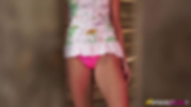 Layla "Pink Knicker Peek"