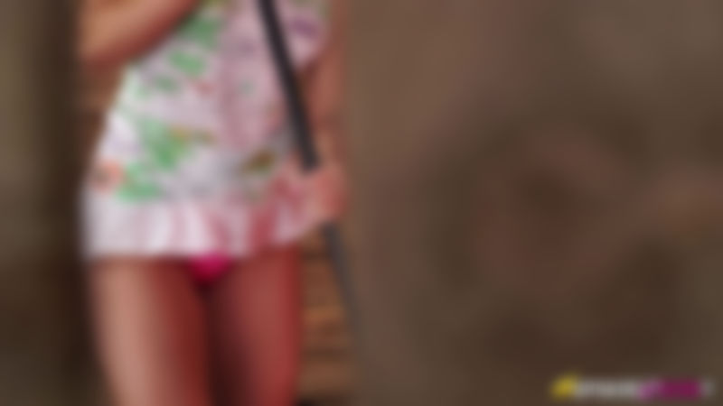 Layla "Pink Knicker Peek"