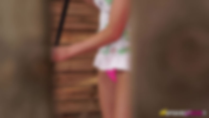 Layla "Pink Knicker Peek"