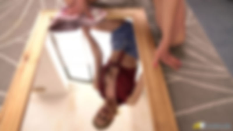 Leah "Cleavage Reflection"